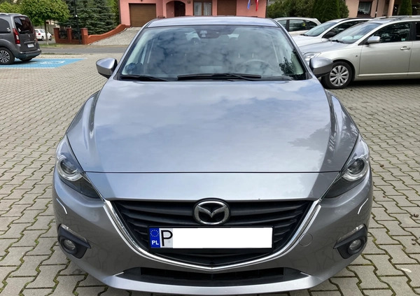 Mazda 3 cena 49800 przebieg: 183400, rok produkcji 2014 z Leszno małe 379